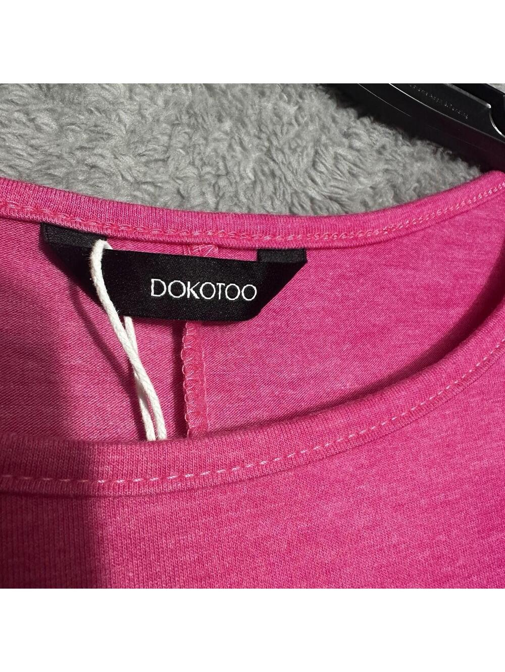 NWT Dokotoo Size XL Pink Color 3/4 Dolman Sleeve Knit Blouse - Picture 3 of 12